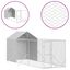 vidaXL Perrera de exterior con toldo acero galvanizado plata 2x2x2,5 m, , large indicador imagen numero 5